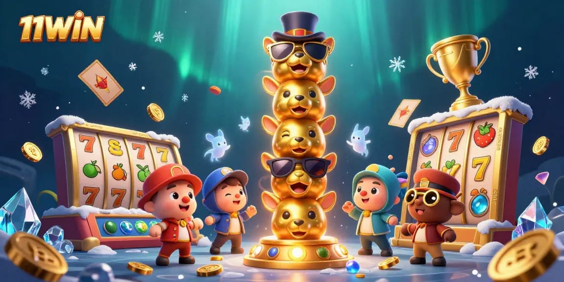 Engage with thrilling slot action at 11WIN while winning big with vibrant casino visuals.