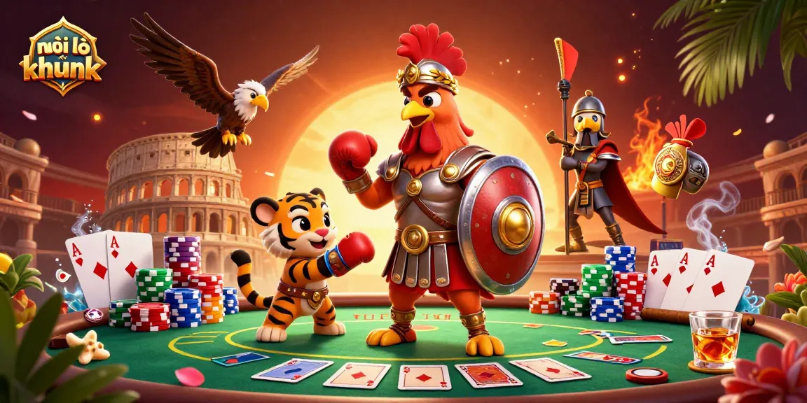 Players engaging in nuôi lô khung strategies at a vibrant casino-themed poker scene.