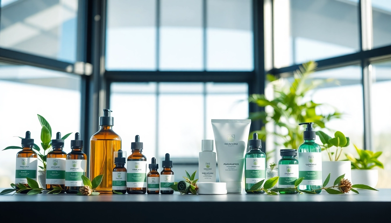 Highlighting products at https://amc-essentials.com/ in a serene wellness setting.