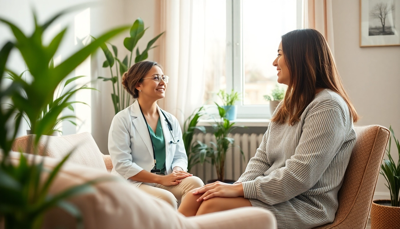 Promote mental wellness through therapy sessions in a calming office space.