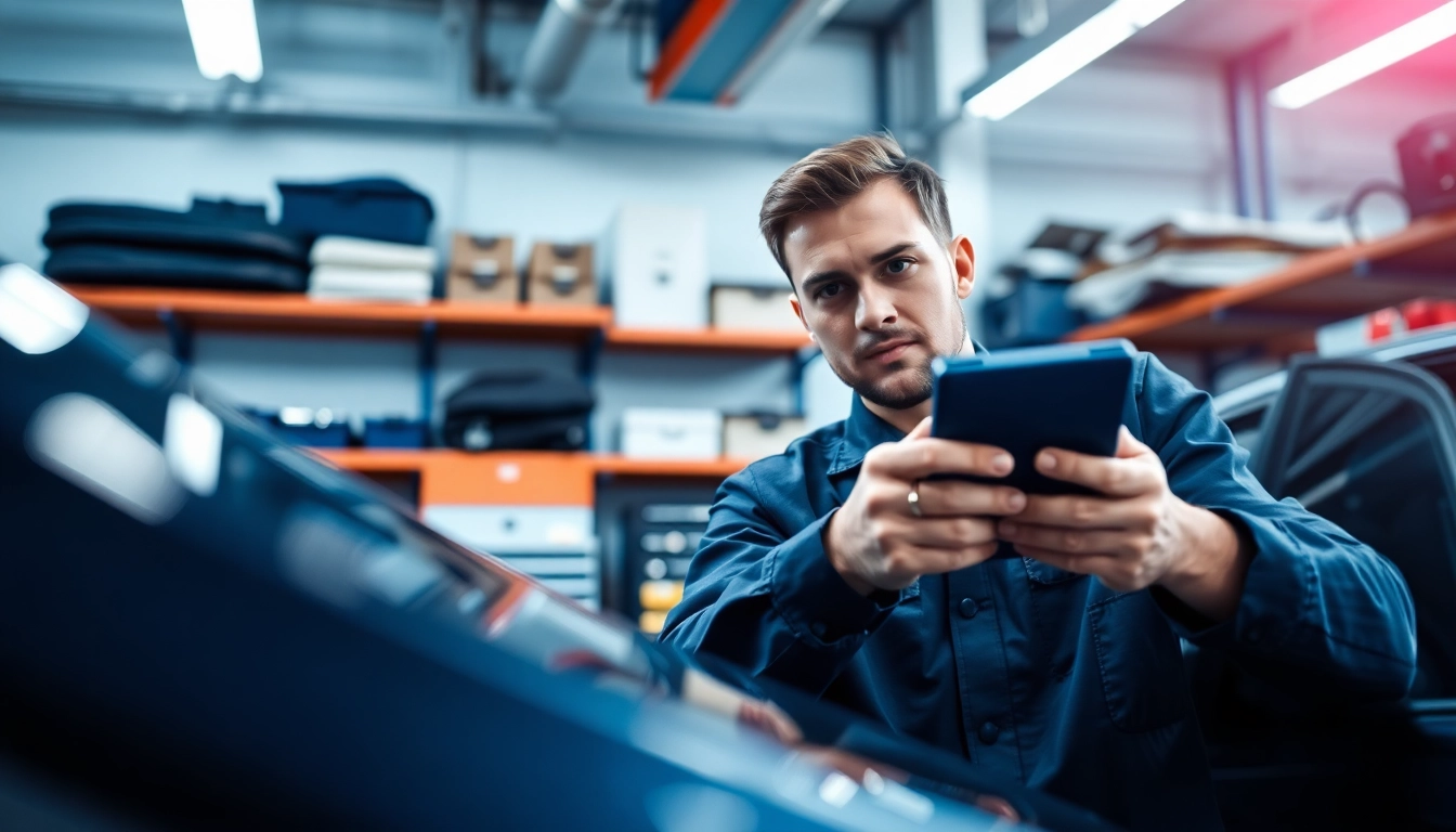 What maintenance do I need to keep my extended warranty valid? Mechanic examines vehicle's health in a professional garage.