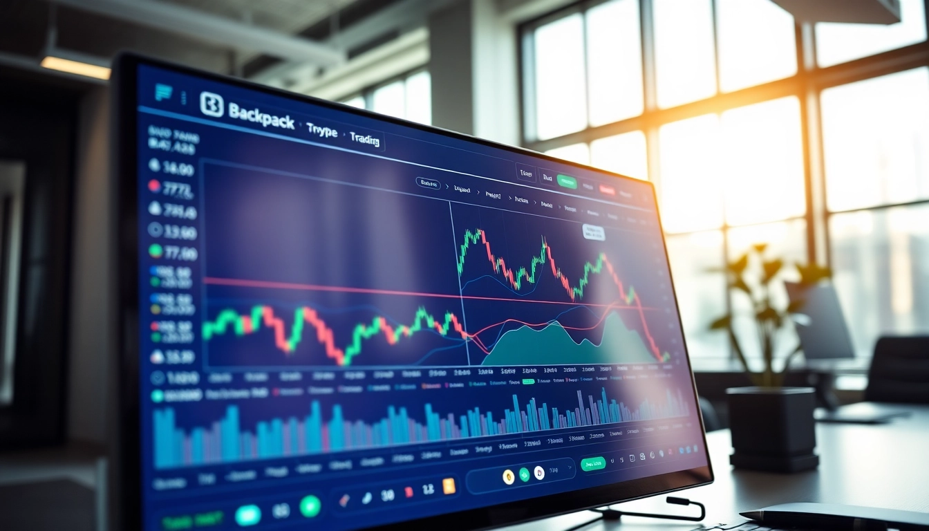 Engaging interface of Backpack crypto exchange showcasing dynamic trading features and vibrant cryptocurrencies.