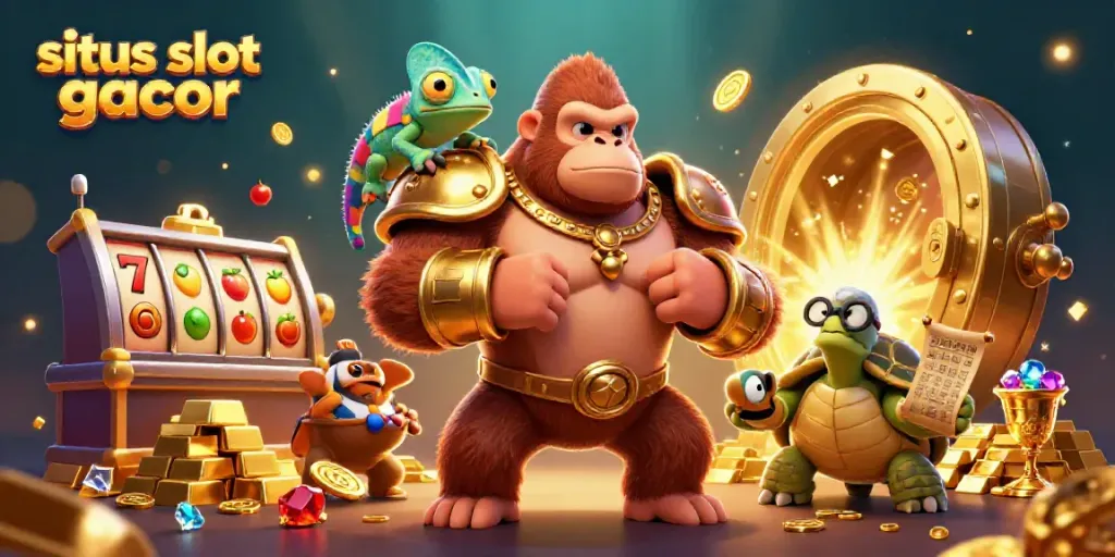 Engage with situs slot gacor as a mighty gorilla king, chameleon spy, and wise tortoise explore riches.
