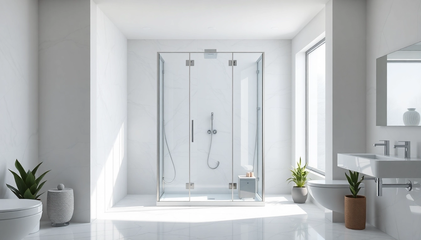 Genießen Sie die elegante sonni Duschkabine in modernem Badezimmerdesign.