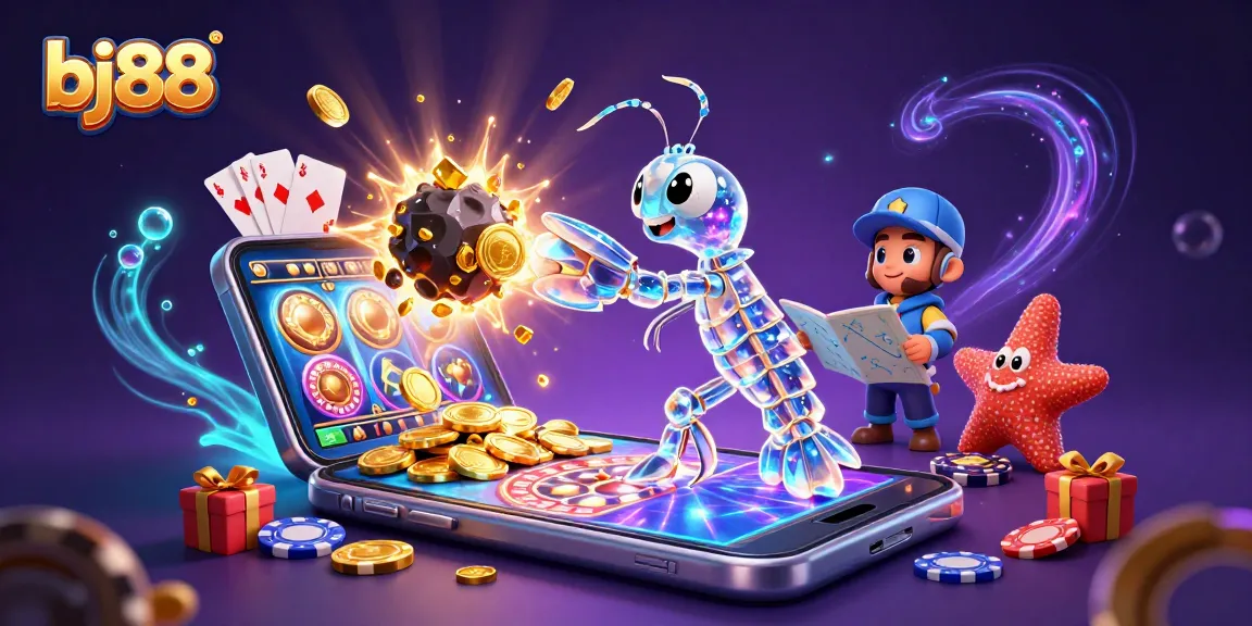 BJ88 casino features a vibrant galactic scene with exciting gaming elements and thrilling action.