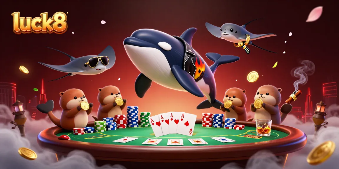 luck8 enhances your gaming experience with sea creatures gambling in an exciting poker scene.
