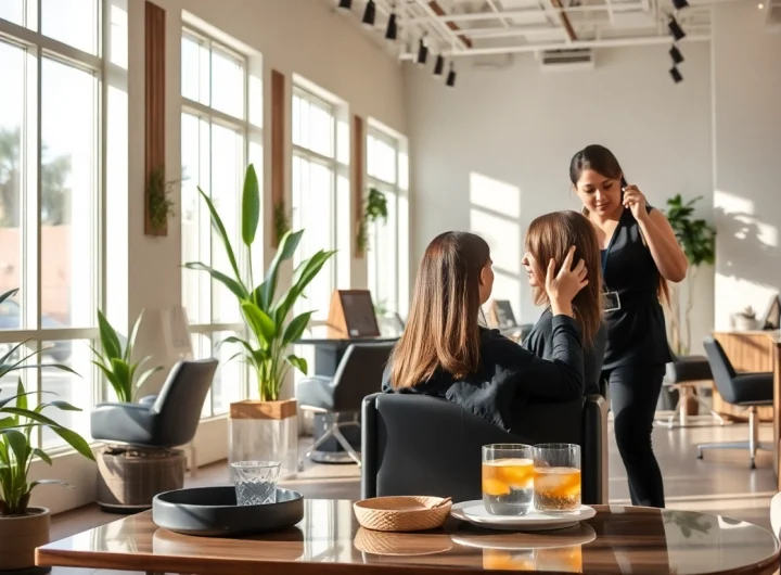 Aveda salon San Diego offering relaxing and professional hair services, featuring skilled stylists and a soothing atmosphere.