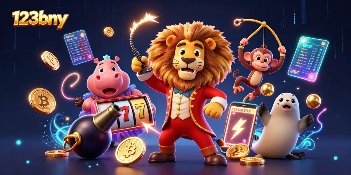 Experience thrilling gambling action at 123bny with dynamic casino elements and characters.